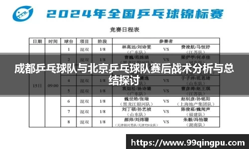 成都乒乓球队与北京乒乓球队赛后战术分析与总结探讨