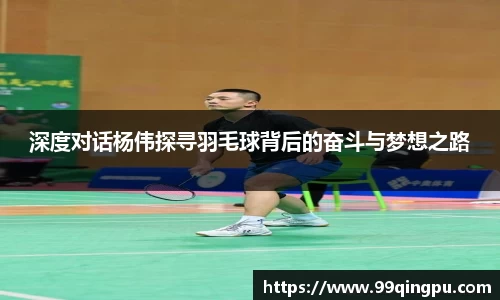 深度对话杨伟探寻羽毛球背后的奋斗与梦想之路